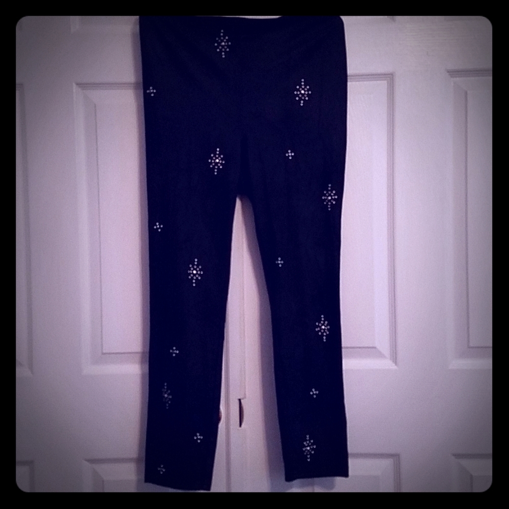 Free People Faux Suede Leggings w/ gromets